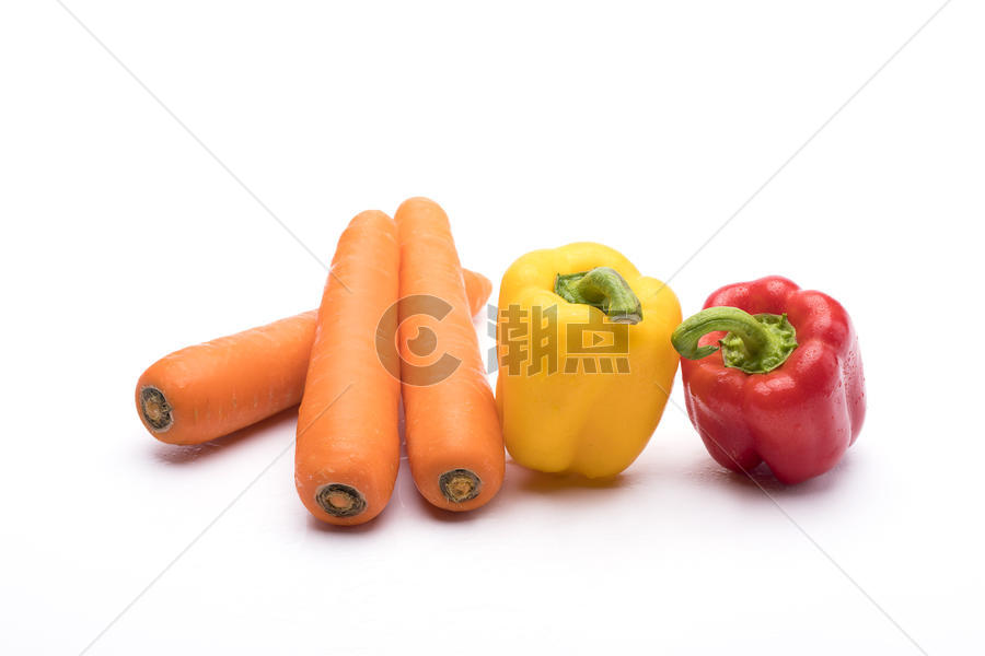 胡萝卜和灯笼辣椒图片素材免费下载