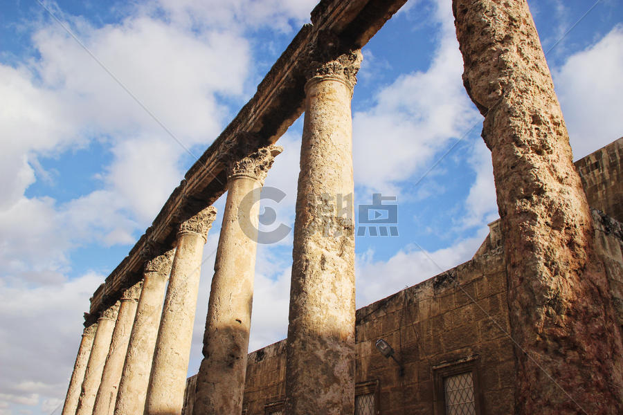 约旦安曼古罗马遗址图片素材免费下载