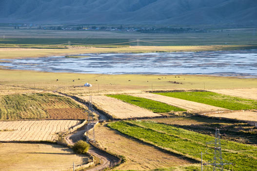 新疆湿地农田图片素材免费下载