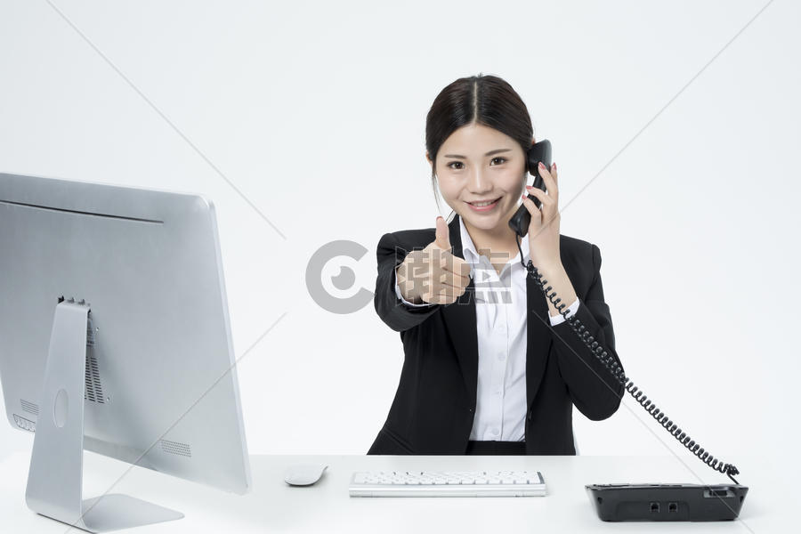 电话工作的职业客服女性图片素材免费下载