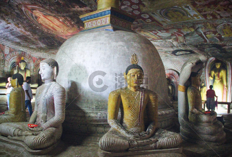 斯里兰卡丹布勒石窟图片素材免费下载
