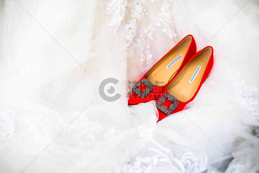 婚鞋婚纱图片素材免费下载