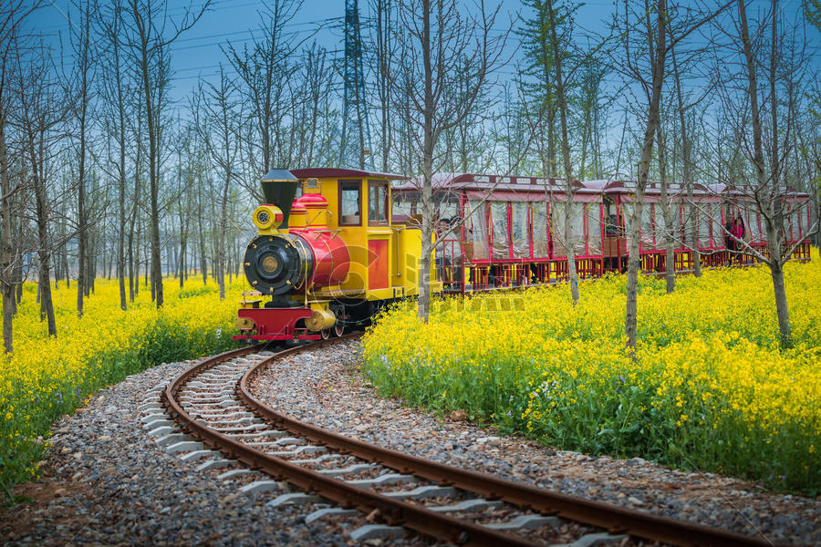 开往春天的小火车图片素材免费下载