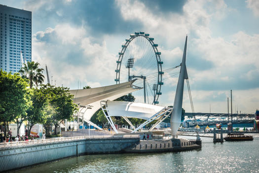 新加坡摩天观景轮图片素材免费下载