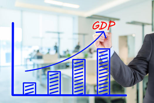 GDP增涨图图片素材免费下载