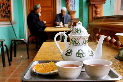 喀什老城百年老茶馆图片素材免费下载
