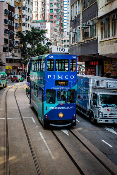 香港有轨电车图片素材免费下载