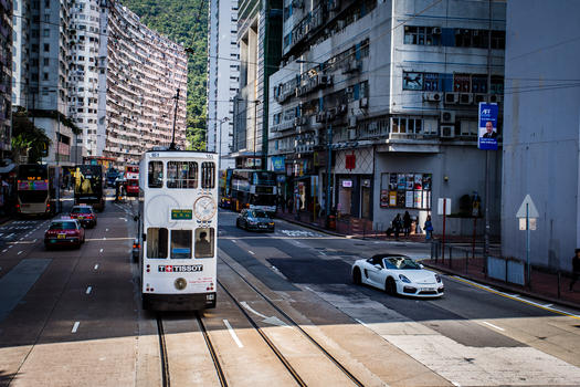 香港有轨电车图片素材免费下载