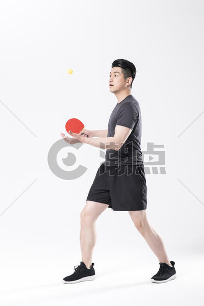 打乒乓球的运动男性图片素材免费下载
