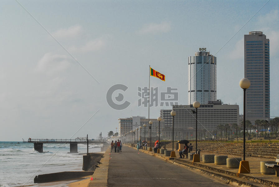 斯里兰卡首都科伦坡海岸图片素材免费下载