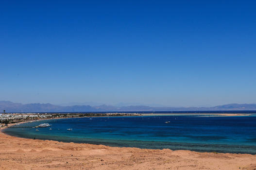 埃及西奈半岛红海边上的度假胜地宰海卜图片素材免费下载