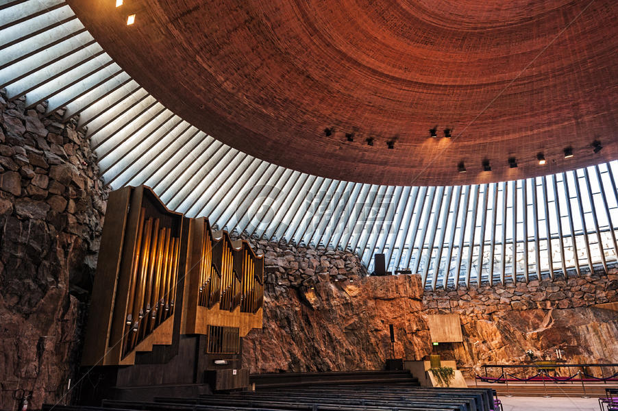 赫尔辛基岩石教堂图片素材免费下载