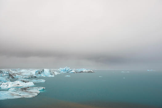 冰岛蓝冰川海湾图片素材免费下载