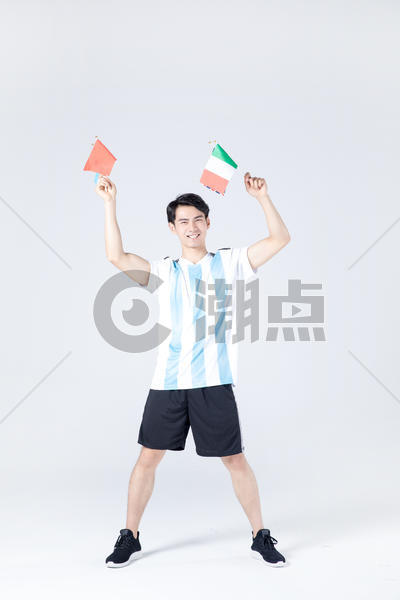 世界杯运动  人像手拿国旗图片素材免费下载
