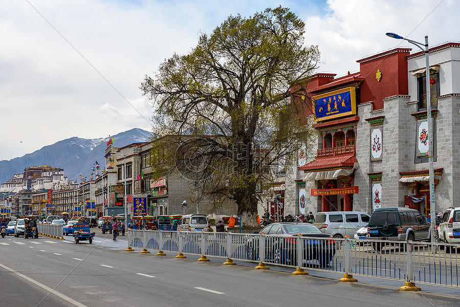 西藏街景图片素材免费下载