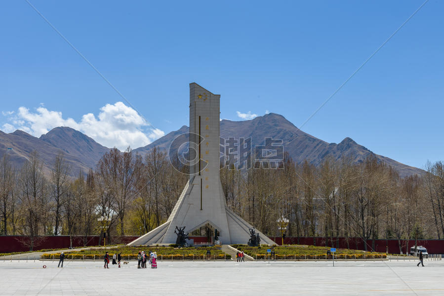 西藏解放纪念碑图片素材免费下载