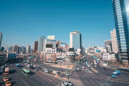 韩国首尔街景图片素材免费下载