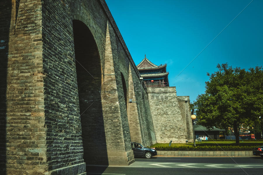 西安古城墙图片素材免费下载