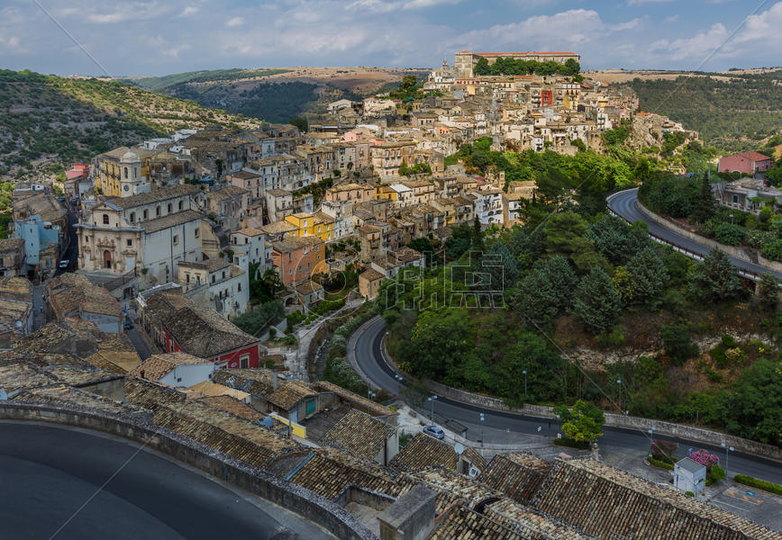 意大利西西里岛古城风光图片素材免费下载