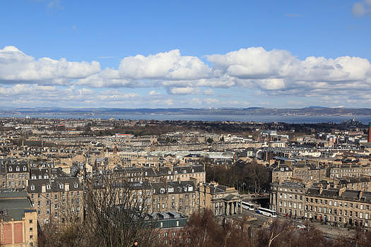 爱丁堡全景图片素材免费下载