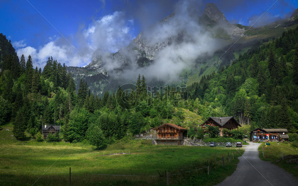 风景如画的瑞士风光图片素材免费下载