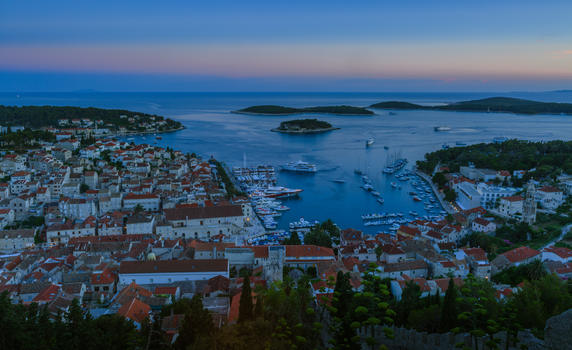 克罗地亚度假天堂赫瓦尔岛风光图片素材免费下载