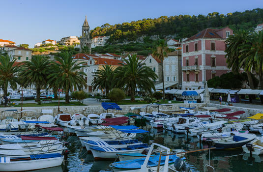 克罗地亚度假天堂赫瓦尔岛风光图片素材免费下载