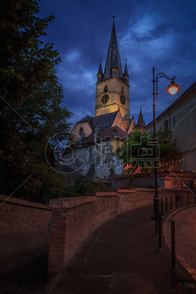 欧洲旅游城市夜景风光图片素材免费下载