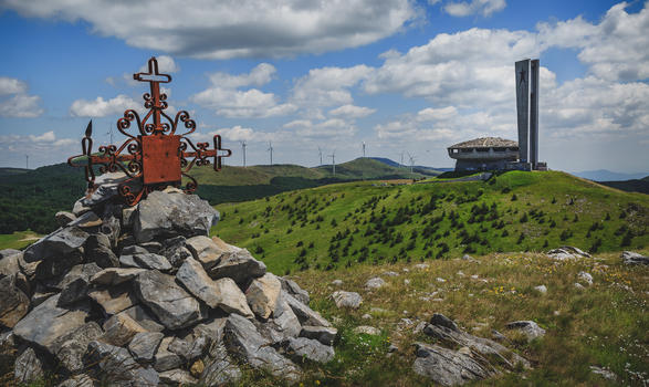 欧洲保加利亚飞碟纪念碑图片素材免费下载