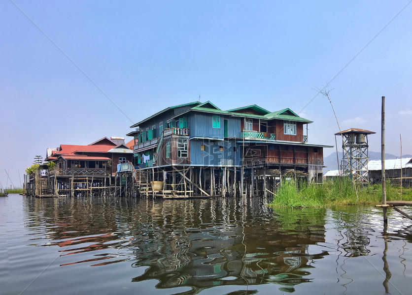 缅甸著名旅游景点茵莱湖风光图片素材免费下载