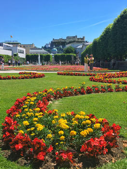 奥地利萨尔斯堡花园图片素材免费下载