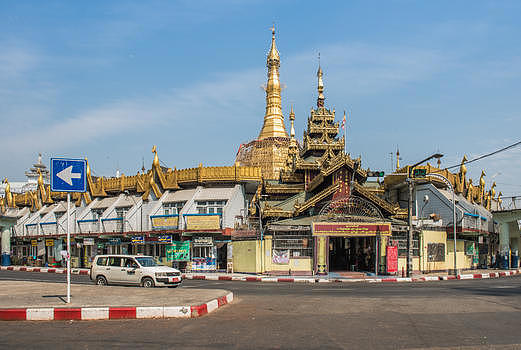 缅甸仰光街景图片素材免费下载