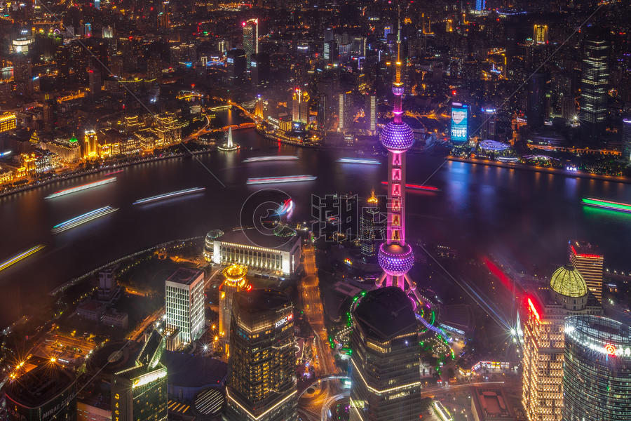 上海东方明珠塔夜景图片素材免费下载