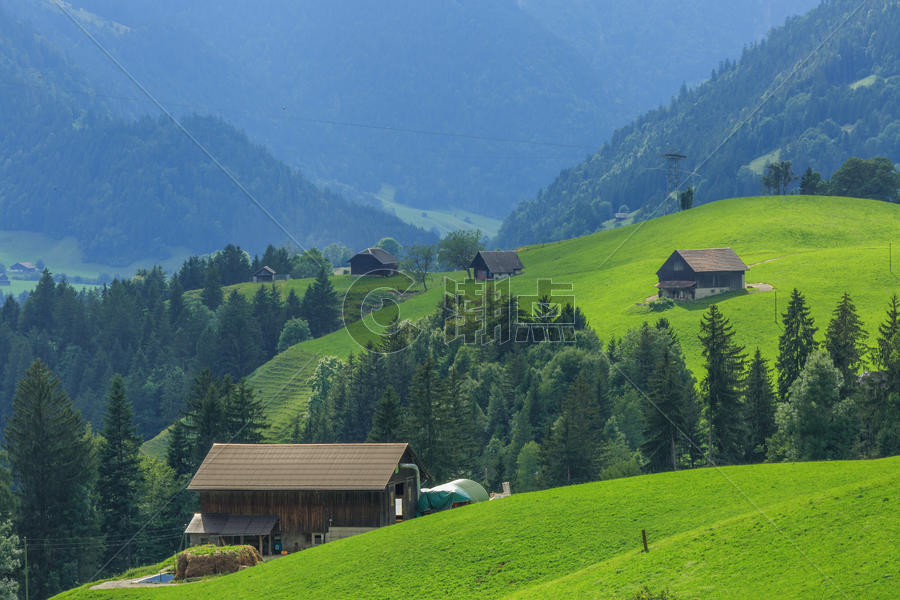 瑞士高山风光图片素材免费下载