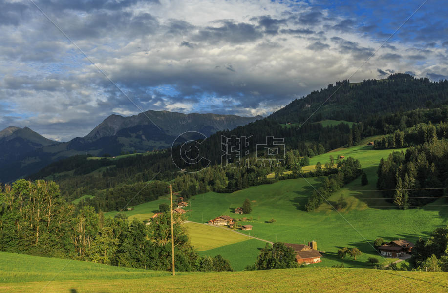 瑞士高山风光图片素材免费下载