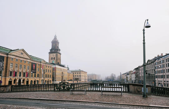瑞典哥德堡街角图片素材免费下载