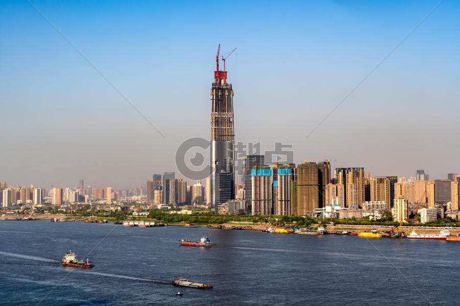 在建中国第一高楼绿地大厦图片素材免费下载