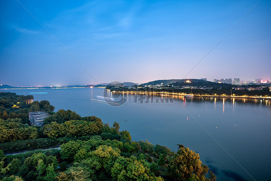 武汉东湖夜色图片素材免费下载