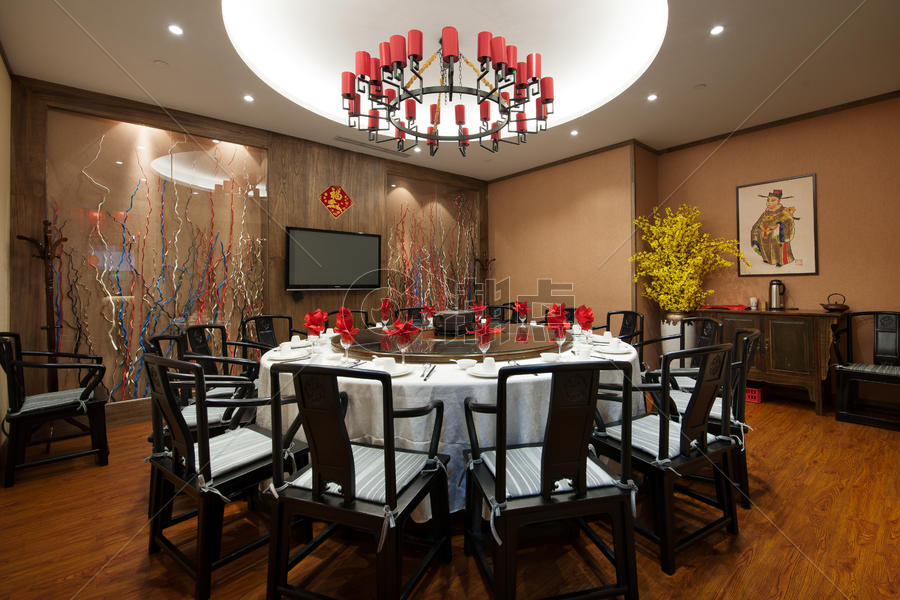 中式风格餐厅图片素材免费下载