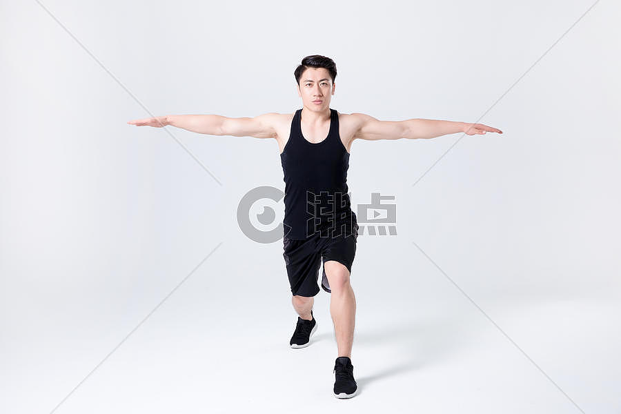 运动健身男性伸展运动图片素材免费下载