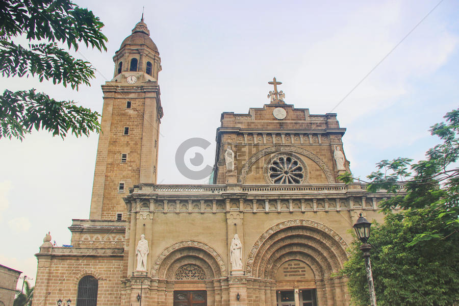 菲律宾马尼拉大教堂图片素材免费下载