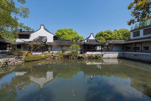 上海松江古典园林醉白池图片素材免费下载
