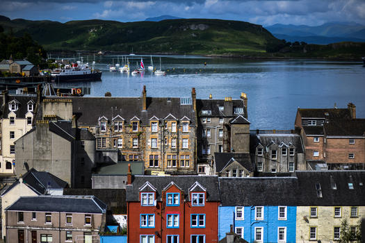 苏格兰著名海滨小城奥本图片素材免费下载