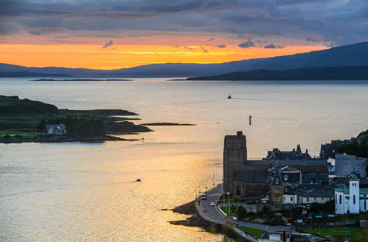 苏格兰著名海滨小城奥本图片素材免费下载