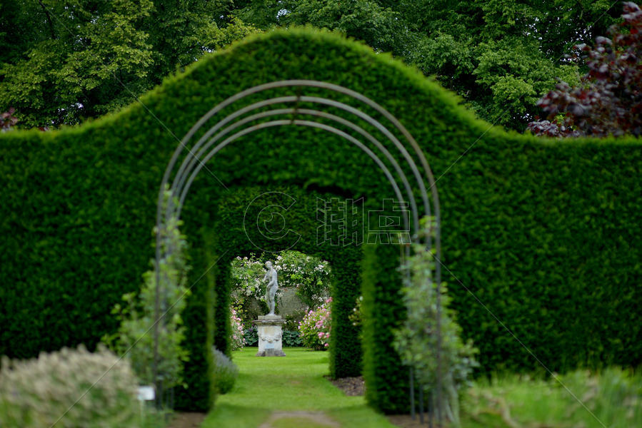 英国霍华德庄园花园园林艺术图片素材免费下载