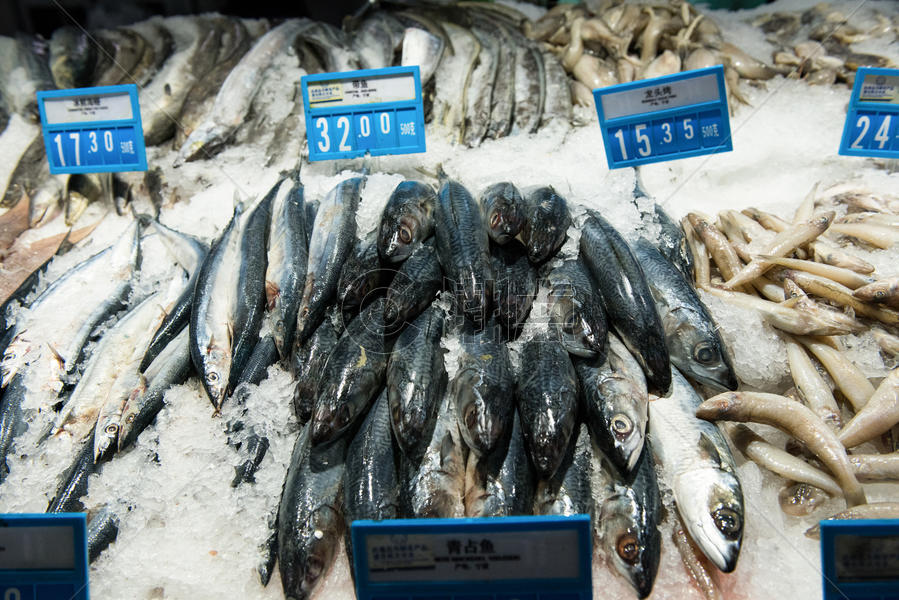 超市里的海鲜水产图片素材免费下载