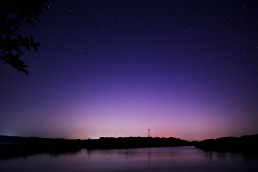 梁子湖的夜晚图片素材免费下载