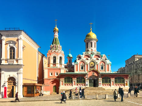 莫斯科喀山圣母大教堂图片素材免费下载