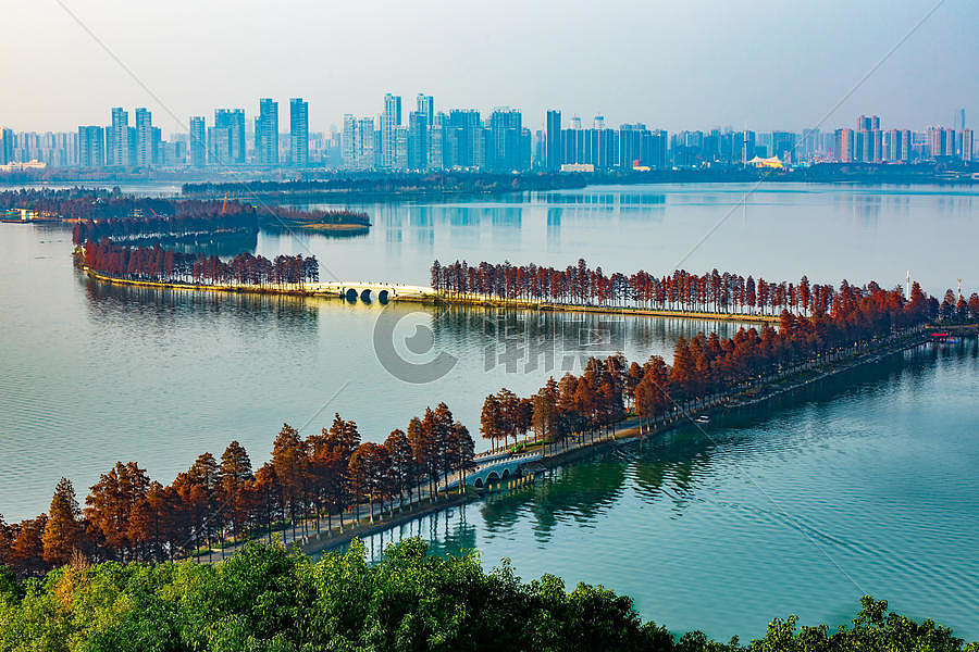 武汉东湖风景区绿道图片素材免费下载