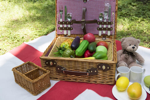 户外野餐水果玩具图片素材免费下载
